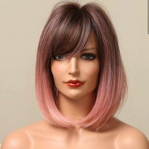 Short Hair Pink Wig .!!! 🌷🌷